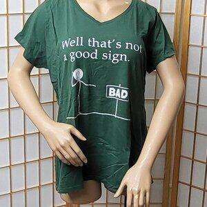 The Authentic T-Shirt Company green short-sleeve funny t-shirt EUC size 3XL